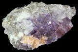 Lustrous Purple Cubic Fluorite Crystals - Morocco #80345-2
